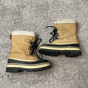 Sorel Caribou Youth Boots Size 3 Snow Winter Insulated Waterproof